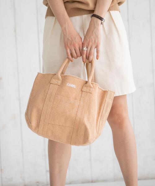 coen（コーエン）の「フリンジロゴトートバッグ（トートバッグ・レディース・ライトグレー/ライム/シャーベット・FREE）」の21枚目の写真