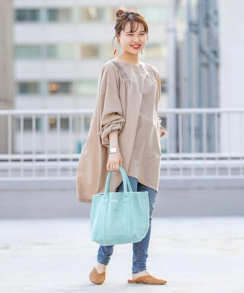 coen（コーエン）の「フリンジロゴトートバッグ（トートバッグ・レディース・ライトグレー/ライム/シャーベット・FREE）」の19枚目の写真