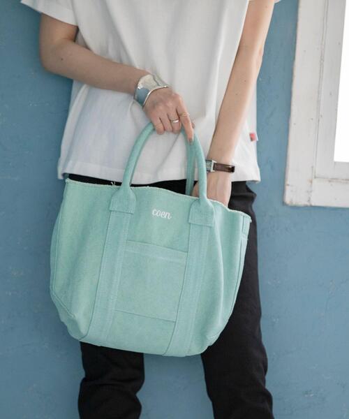 coen（コーエン）の「フリンジロゴトートバッグ（トートバッグ・レディース・ライトグレー/ライム/シャーベット・FREE）」の22枚目の写真