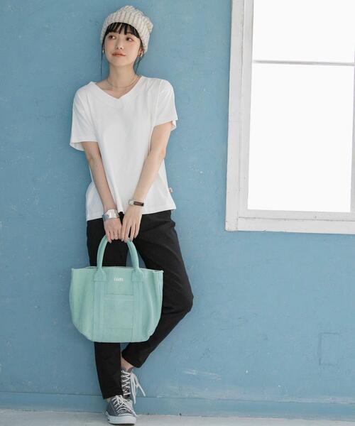 coen（コーエン）の「フリンジロゴトートバッグ（トートバッグ・レディース・ライトグレー/ライム/シャーベット・FREE）」の14枚目の写真