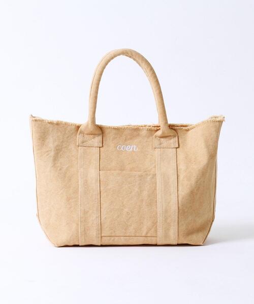 coen（コーエン）の「フリンジロゴトートバッグ（トートバッグ・レディース・ライトグレー/ライム/シャーベット・FREE）」の12枚目の写真