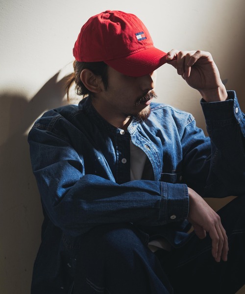 TOMMY HILFIGER（トミーヒルフィガー）の「TOMMY HILFIGER トミーヒルフィガー ARDIN ワンポイントロゴ ベースボールキャップ（キャップ・メンズ・ブラック/ネイビー/レッド/ストーン・FREE）」の10枚目の写真