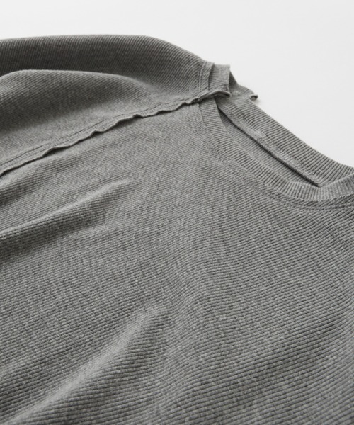 WHO'S WHO gallery（フーズフーギャラリー）の「リブデザインショートトップス（Tシャツ/カットソー・レディース・ライトグレー/ブラック/ベージュ系その他・FREE）」の20枚目の写真