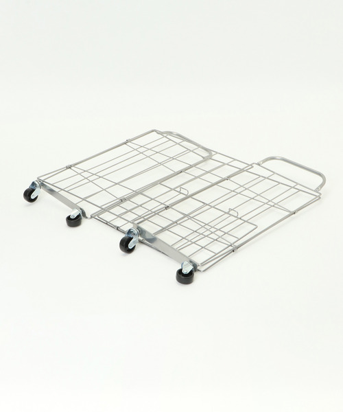 LBC（エルビーシー）の「※なくなり次第終了※【WEB限定】折りたためるランドリースクエアバスケット キャスター付き 38L（ランドリーグッズ・レディース・ダークグリーン/オフホワイト/ブラック/グレー・FREE）」の7枚目の写真