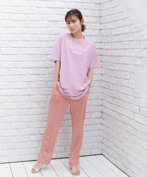 MILKFED.（ミルクフェド）の「MILKFED x OP BIG SS TEE STENCIL SWIM SUIT（水着・レディース・ホワイト/ブラック/ブラウン/ピンク/ライトグリーン・ONE SIZE）」の15枚目の写真