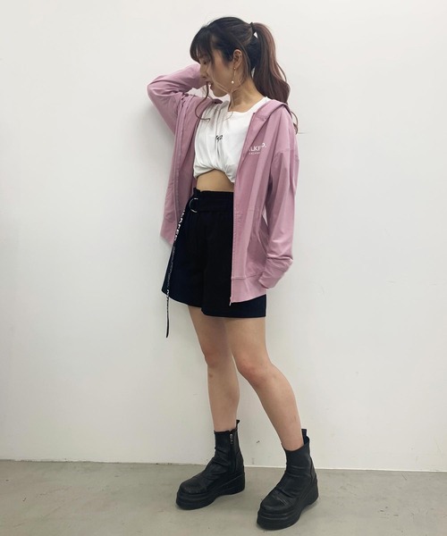 MILKFED.（ミルクフェド）の「MILKFED x OP BIG SS TEE STENCIL SWIM SUIT（水着・レディース・ホワイト/ブラック/ブラウン/ピンク/ライトグリーン・ONE SIZE）」の14枚目の写真