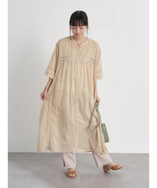 earth music&ecology（アースミュージックアンドエコロジー）の「リブストレートパンツ ＊（その他パンツ・レディース・チャコールグレー/アイボリー/ベージュ・FREE）」の17枚目の写真