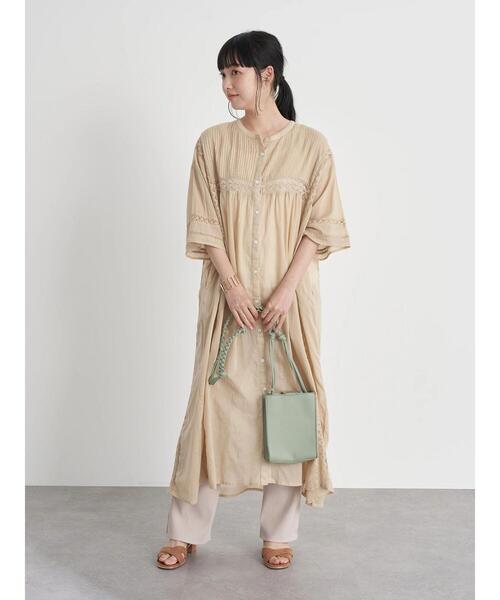 earth music&ecology（アースミュージックアンドエコロジー）の「リブストレートパンツ ＊（その他パンツ・レディース・チャコールグレー/アイボリー/ベージュ・FREE）」の21枚目の写真