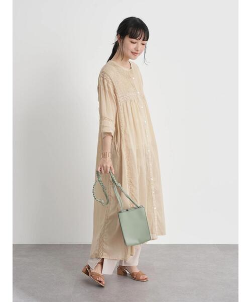 earth music&ecology（アースミュージックアンドエコロジー）の「リブストレートパンツ ＊（その他パンツ・レディース・チャコールグレー/アイボリー/ベージュ・FREE）」の11枚目の写真