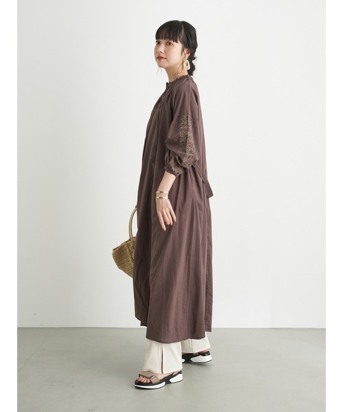 earth music&ecology（アースミュージックアンドエコロジー）の「リブストレートパンツ ＊（その他パンツ・レディース・チャコールグレー/アイボリー/ベージュ・FREE）」の18枚目の写真