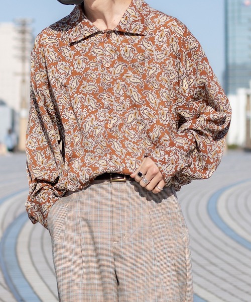 kutir（クティール）の「アソートオーバー柄シャツ（シャツ/ブラウス・メンズ・ダークグリーン/ダークブラウン/オフホワイト/ダークブルー・MEDIUM/LARGE）」の3枚目の写真