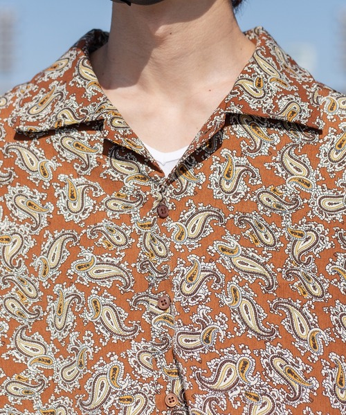 kutir（クティール）の「アソートオーバー柄シャツ（シャツ/ブラウス・メンズ・ダークグリーン/ダークブラウン/オフホワイト/ダークブルー・MEDIUM/LARGE）」の19枚目の写真