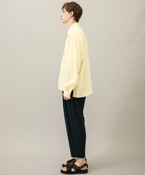 Name.(ネーム)の「【Name.】VISCOSE TWILL L/S OPEN COLLAR SH(シャツ/ブラウス・メンズ・ネイビー/アイボリー・0/1)」の9枚目の写真