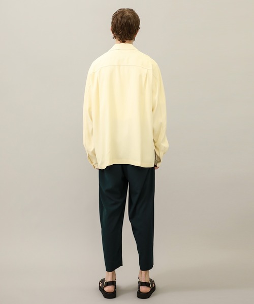 Name.(ネーム)の「【Name.】VISCOSE TWILL L/S OPEN COLLAR SH(シャツ/ブラウス・メンズ・ネイビー/アイボリー・0/1)」の7枚目の写真