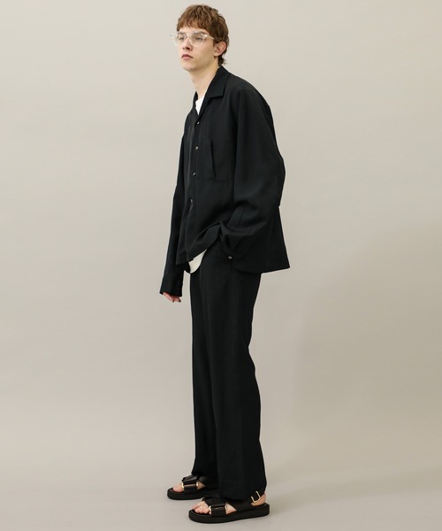 Name.(ネーム)の「【Name.】VISCOSE TWILL L/S OPEN COLLAR SH(シャツ/ブラウス・メンズ・ネイビー/アイボリー・0/1)」の13枚目の写真