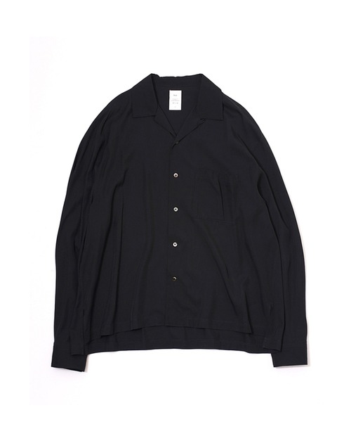 Name.(ネーム)の「【Name.】VISCOSE TWILL L/S OPEN COLLAR SH(シャツ/ブラウス・メンズ・ネイビー/アイボリー・0/1)」の17枚目の写真