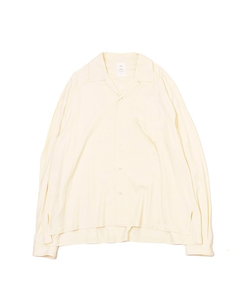 Name.(ネーム)の「【Name.】VISCOSE TWILL L/S OPEN COLLAR SH(シャツ/ブラウス・メンズ・ネイビー/アイボリー・0/1)」の18枚目の写真