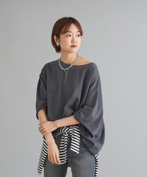 DouDou」 スウェットカットソー FREE ダークグレー レディース DouDou