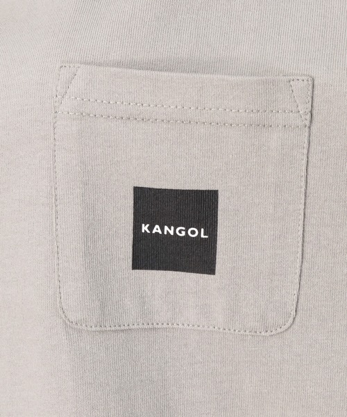 KANGOL(カンゴール)の「KANGOL カンゴール ポケット付き コクーンシルエットチュニック(Tシャツ/カットソー・レディース・ライトグレー/チャコール/ホワイト・フリー)」の11枚目の写真