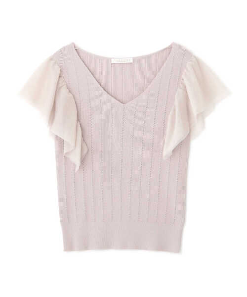 PROPORTION BODY DRESSING（プロポーションボディドレッシング）の「【堀田茜さん着用 美人百花6月号 掲載商品】チュールスリーブニット / 1211270500（ニット/セーター・レディース・グレー/ダークグレー/ワイン・FREE）」の20枚目の写真