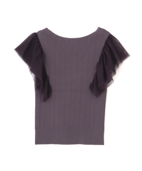 PROPORTION BODY DRESSING（プロポーションボディドレッシング）の「【堀田茜さん着用 美人百花6月号 掲載商品】チュールスリーブニット / 1211270500（ニット/セーター・レディース・グレー/ダークグレー/ワイン・FREE）」の10枚目の写真