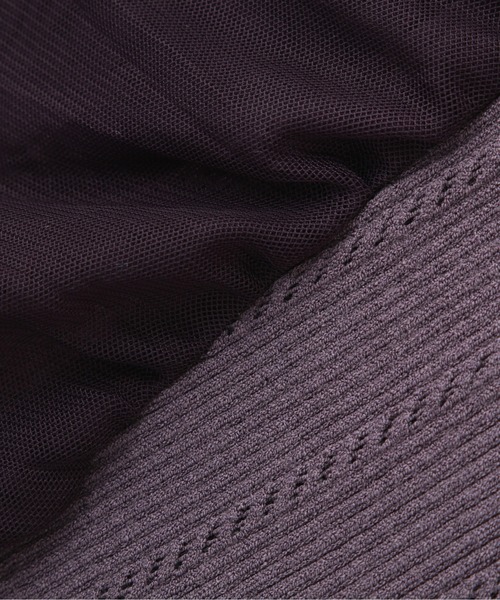 PROPORTION BODY DRESSING（プロポーションボディドレッシング）の「【堀田茜さん着用 美人百花6月号 掲載商品】チュールスリーブニット / 1211270500（ニット/セーター・レディース・グレー/ダークグレー/ワイン・FREE）」の14枚目の写真