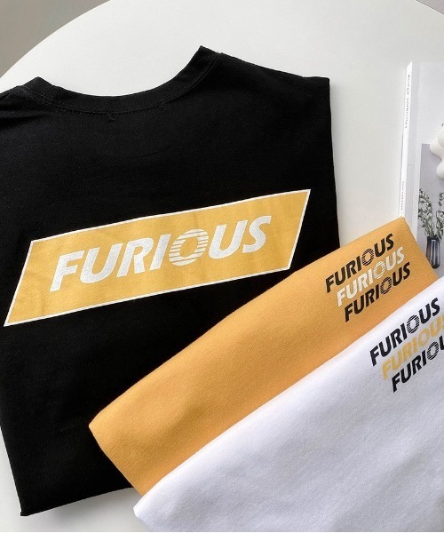 SONA（ソナ）の「SONYUNARA FURIOUSオーバーサイズTシャツ（Tシャツ/カットソー・レディース・イエロー/アイボリー/ブラック・FREE）」の5枚目の写真