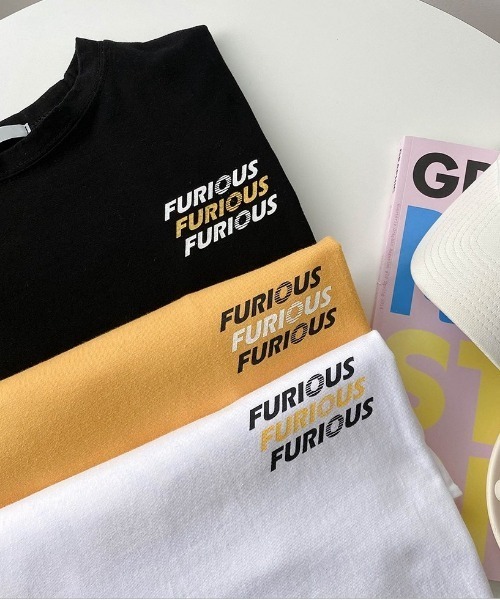 SONA（ソナ）の「SONYUNARA FURIOUSオーバーサイズTシャツ（Tシャツ/カットソー・レディース・イエロー/アイボリー/ブラック・FREE）」の7枚目の写真