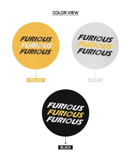 SONA（ソナ）の「SONYUNARA FURIOUSオーバーサイズTシャツ（Tシャツ/カットソー・レディース・イエロー/アイボリー/ブラック・FREE）」の4枚目の写真