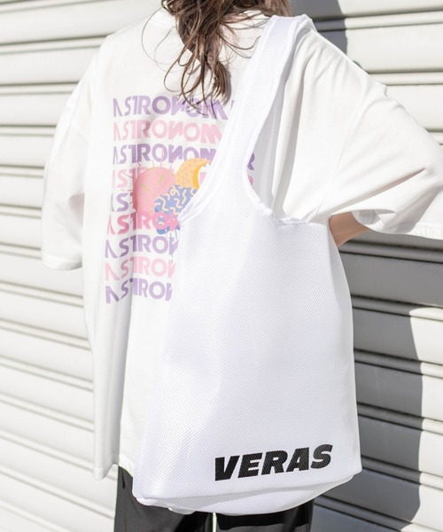 RASVOA(ラスボア)の「VERASメッシュトート(トートバッグ・レディース・ブラック/オフホワイト・FREE)」の2枚目の写真