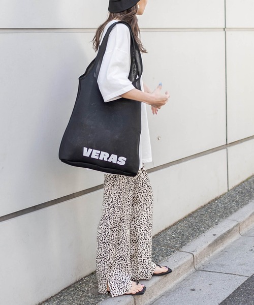 RASVOA(ラスボア)の「VERASメッシュトート(トートバッグ・レディース・ブラック/オフホワイト・FREE)」の1枚目の写真
