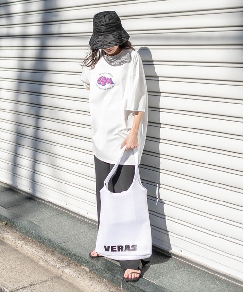 RASVOA(ラスボア)の「VERASメッシュトート(トートバッグ・レディース・ブラック/オフホワイト・FREE)」の9枚目の写真