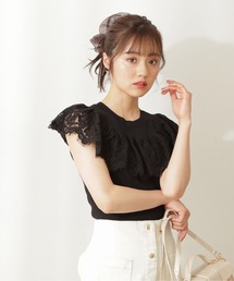 PROPORTION BODY DRESSING | フレアレースリブニット / 1211170509(ニット/セーター)