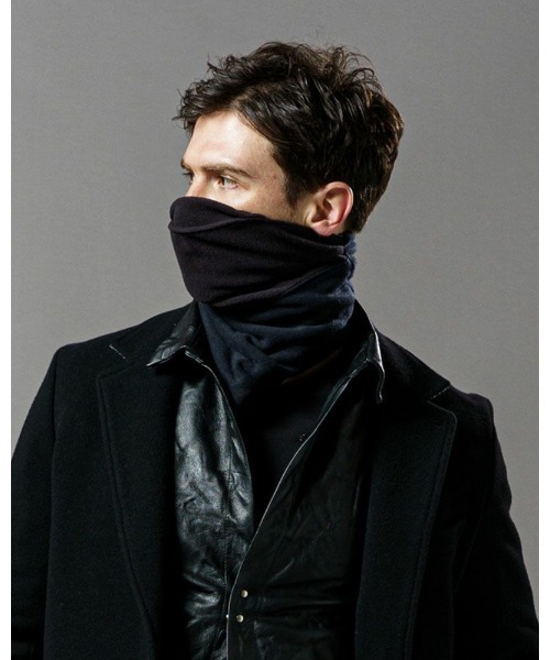 wjk（ダヴルジェイケイ）の「neck gaiter　with mask cover（ネックウォーマー/スヌード・メンズ・ブラック/トップグレー/ネイビー・FREE）」の3枚目の写真