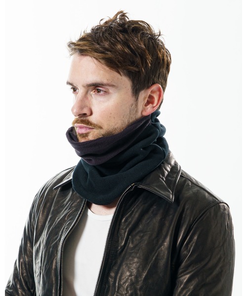 wjk（ダヴルジェイケイ）の「neck gaiter　with mask cover（ネックウォーマー/スヌード・メンズ・ブラック/トップグレー/ネイビー・FREE）」の9枚目の写真