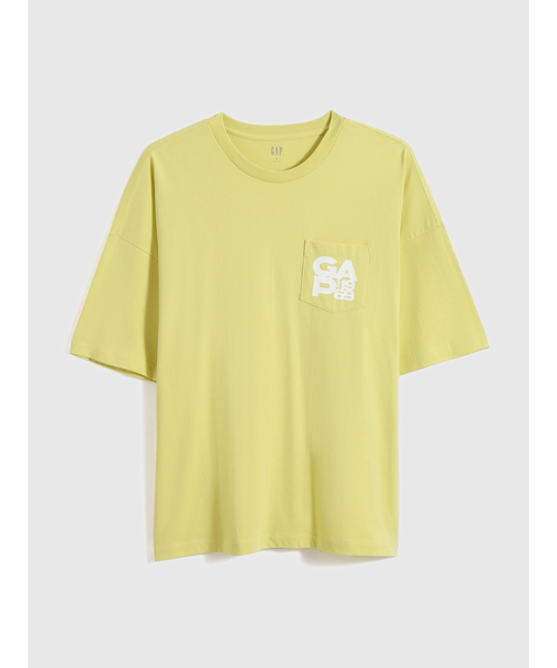 GAP(ギャップ)の「ルーズフィット コットン ロゴTシャツ(Tシャツ/カットソー・メンズ・ホワイト/ブラック/パープル/イエロー/グリーン・S/M/L/XL/XS/XXS)」の21枚目の写真