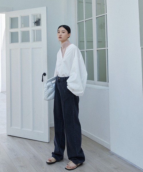 chuclla(チュクラ)の「【chuclla】Center crease black denim chwt11(その他パンツ・レディース・ブラック・S/M)」の3枚目の写真