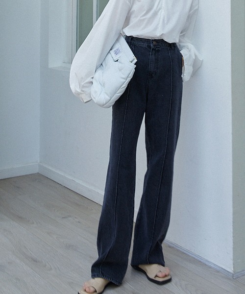 chuclla(チュクラ)の「【chuclla】Center crease black denim chwt11(その他パンツ・レディース・ブラック・S/M)」の10枚目の写真