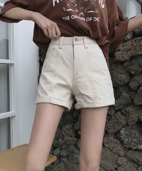 meJane(ミージェーン)の「カラーカツラギロールアップショートパンツ【ZOZOTOWN限定】(デニムパンツ・レディース・アイボリー/ブラック/スモークピンク・S/M)」の19枚目の写真