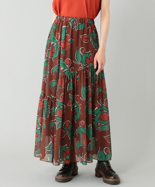 セール】フラワーモチーフプリントスカート（スカート）｜Diagram  