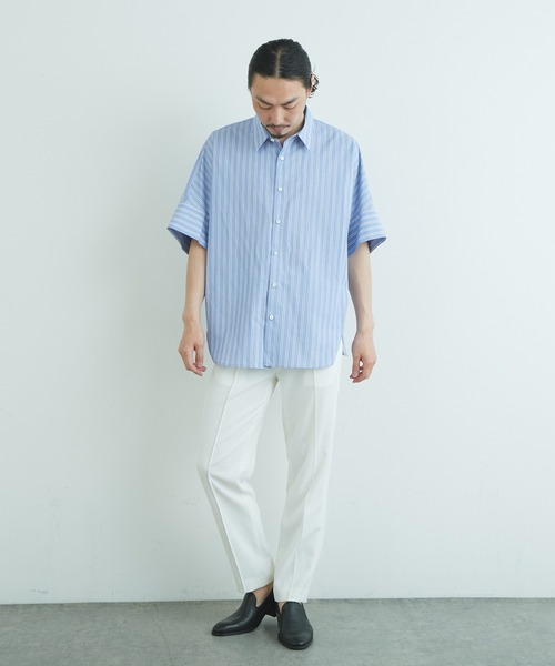 Lui's(ルイス)の「ネオクラシックピンタックスリムパンツ(スラックス・メンズ・オフホワイト/ブラック/グリーン・SMALL/MEDIUM)」の6枚目の写真