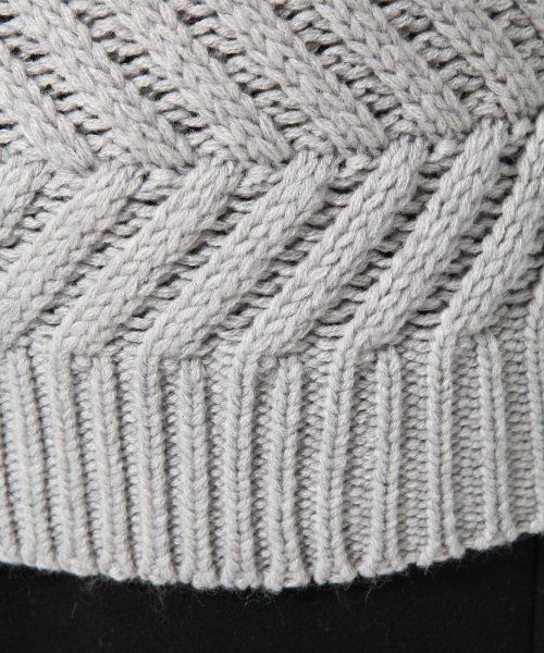 HARE（ハレ）の「3ゲージMIXガラニットプルオーバー【HARE】（ニット/セーター・レディース・オフホワイト/グレー/ボルドー・FREE）」の7枚目の写真
