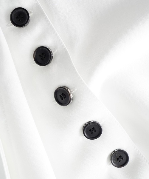 SHAREEF（シャリーフ）の「SIDE SLIT SHIRTS（シャツ/ブラウス・メンズ・ブラック/ホワイト/グレイッシュブルー・2/3/1）」の21枚目の写真