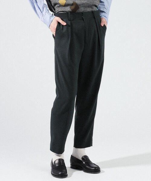 TOMORROWLAND （トゥモローランド）の「ウールポリエステル サイドアジャスターパンツ（その他パンツ・メンズ・チャコールグレー/ブラック/ブラウン/カーキ・S/M/XS）」の8枚目の写真