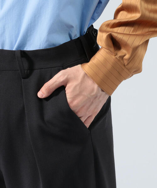 TOMORROWLAND （トゥモローランド）の「ウールポリエステル サイドアジャスターパンツ（その他パンツ・メンズ・チャコールグレー/ブラック/ブラウン/カーキ・S/M/XS）」の18枚目の写真