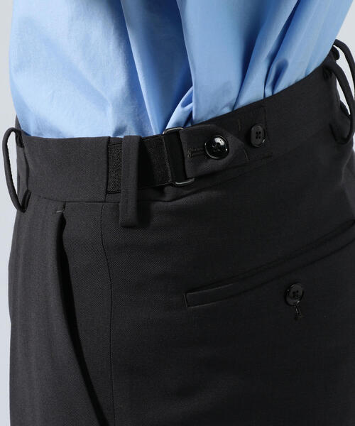 TOMORROWLAND （トゥモローランド）の「ウールポリエステル サイドアジャスターパンツ（その他パンツ・メンズ・チャコールグレー/ブラック/ブラウン/カーキ・S/M/XS）」の20枚目の写真