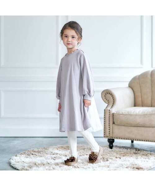 apres les cours（アプレレクール）の「リボンモカシン（モカシン/デッキシューズ・キッズ・ベージュ/ブラウン・17/16/15 /14/20/19/18）」の5枚目の写真