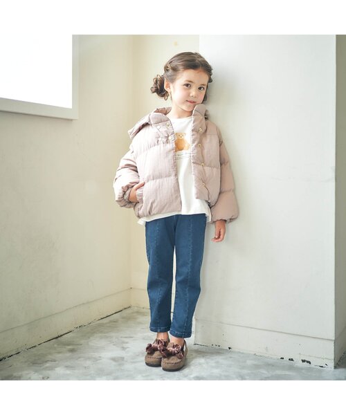 apres les cours（アプレレクール）の「リボンモカシン（モカシン/デッキシューズ・キッズ・ベージュ/ブラウン・17/16/15 /14/20/19/18）」の9枚目の写真