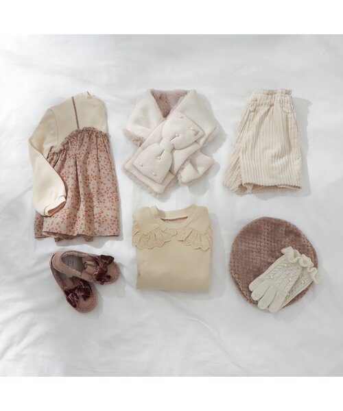 apres les cours（アプレレクール）の「リボンモカシン（モカシン/デッキシューズ・キッズ・ベージュ/ブラウン・17/16/15 /14/20/19/18）」の10枚目の写真