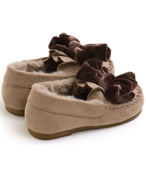 apres les cours（アプレレクール）の「リボンモカシン（モカシン/デッキシューズ・キッズ・ベージュ/ブラウン・17/16/15 /14/20/19/18）」の13枚目の写真